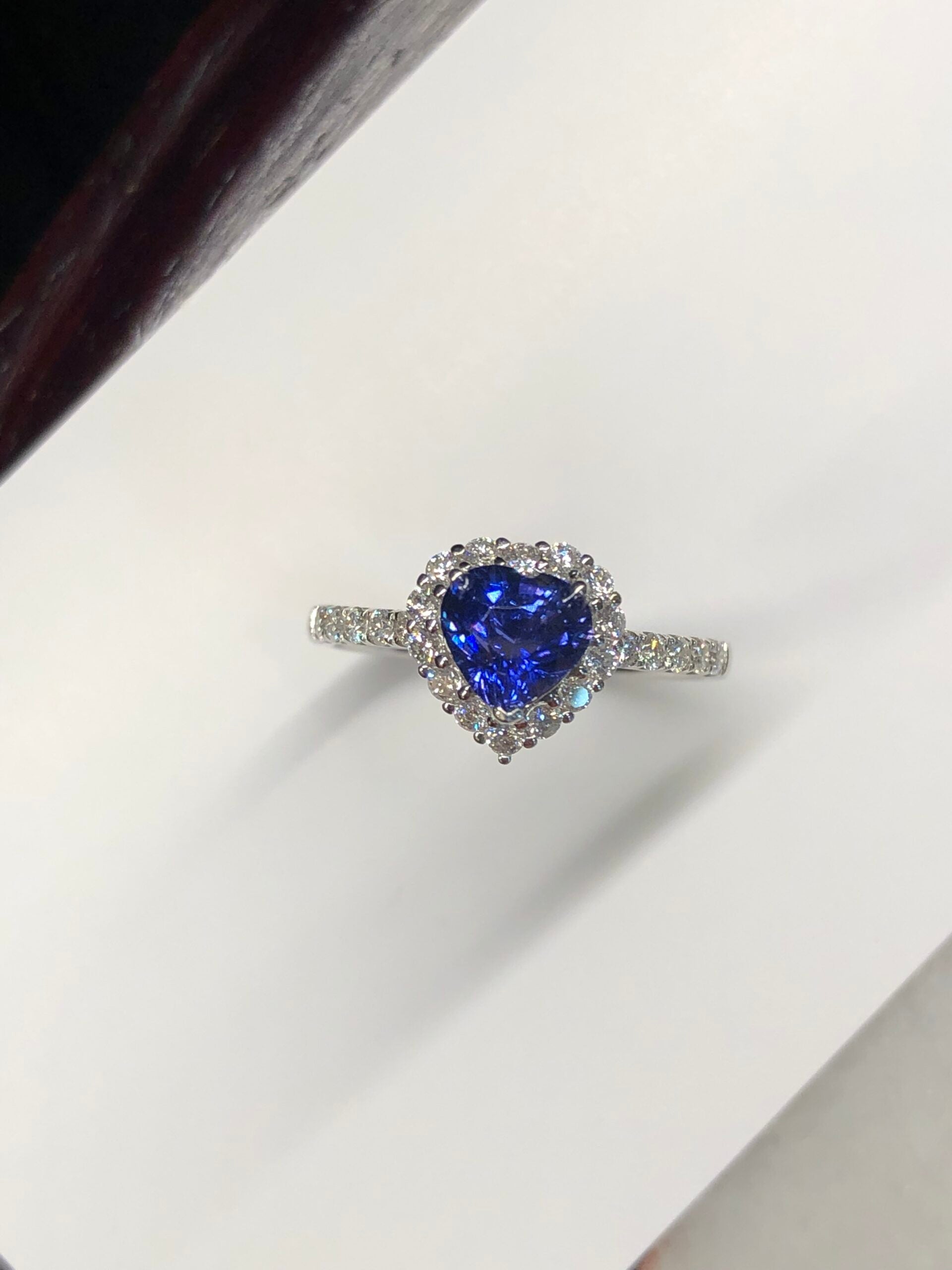 Unheated Royal Blue Sapphire Ring