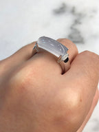 Icy Jade Saddle Ring
