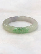 Icy Green With Lavender Jade Bangle