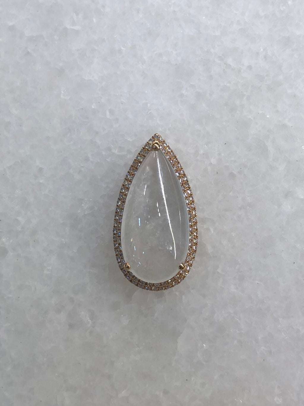 Icy Jade Water Drop Pendant