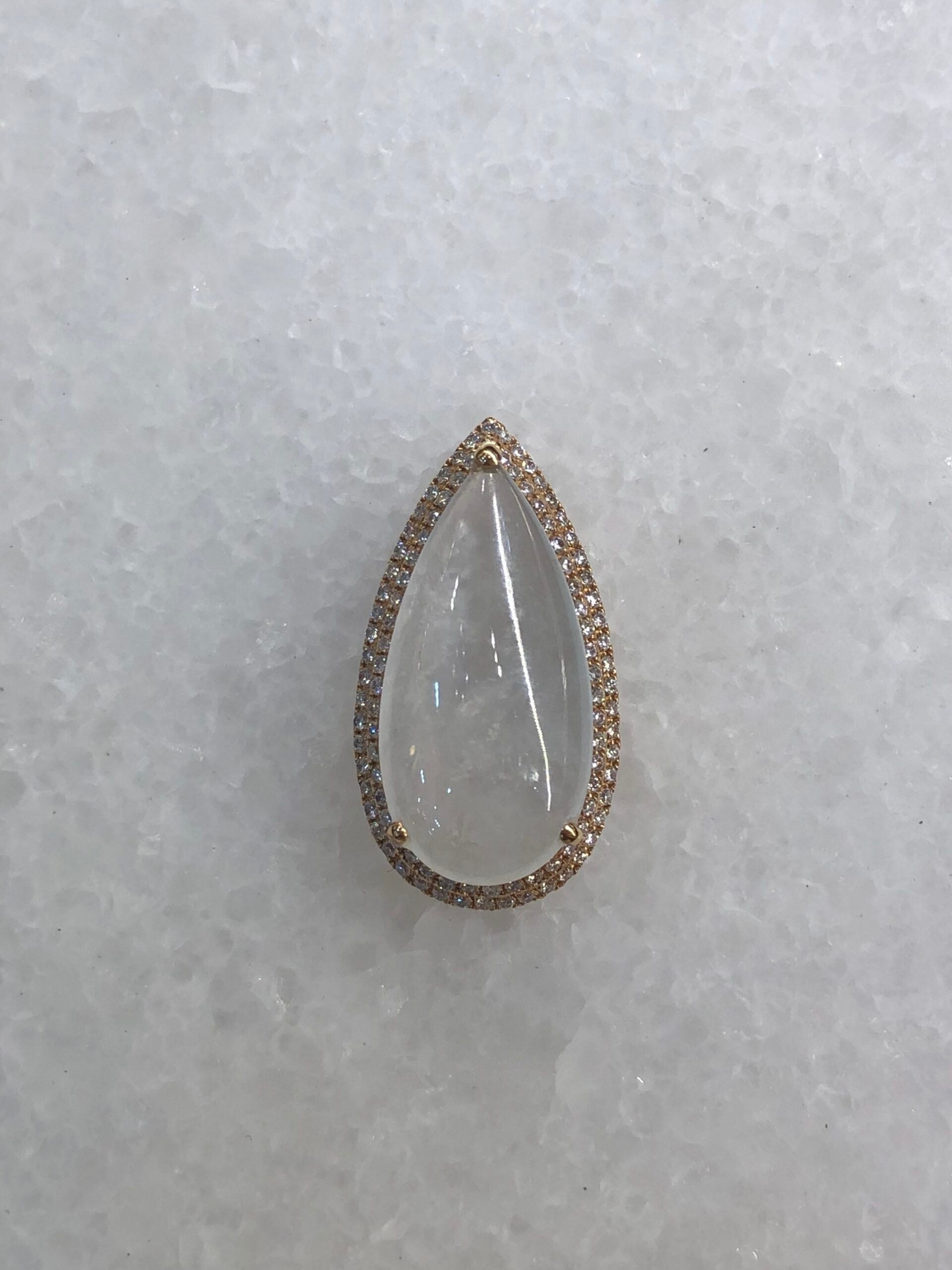 Icy Jade Water Drop Pendant