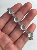 Icy Jade Cabochons Bracelet (Glassy Variety)
