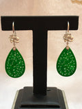 Green Jade Water-Drop Earrings