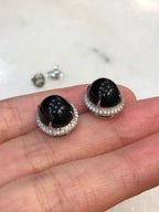 Mo Cui Jade Cabochons Earrings