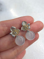 Icy Jade Balls Earrings