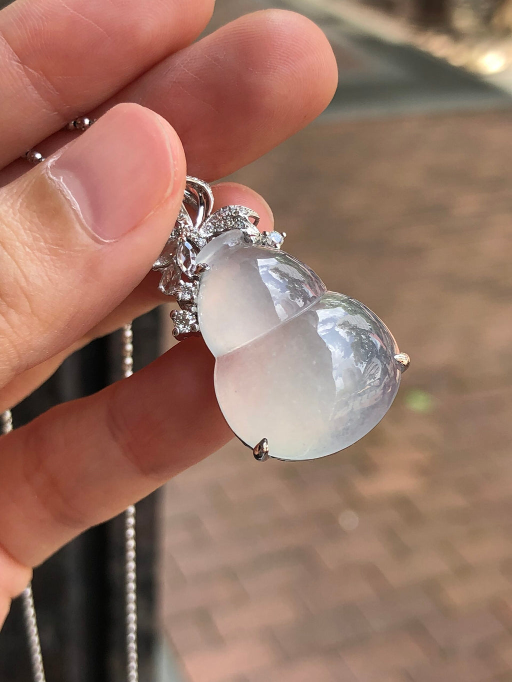 Icy Jade Gourd Pendant