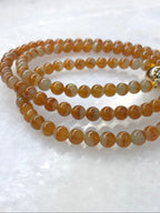 Natural Type A Duo-Colour Red Jadeite Beads Necklace | ClassicJade