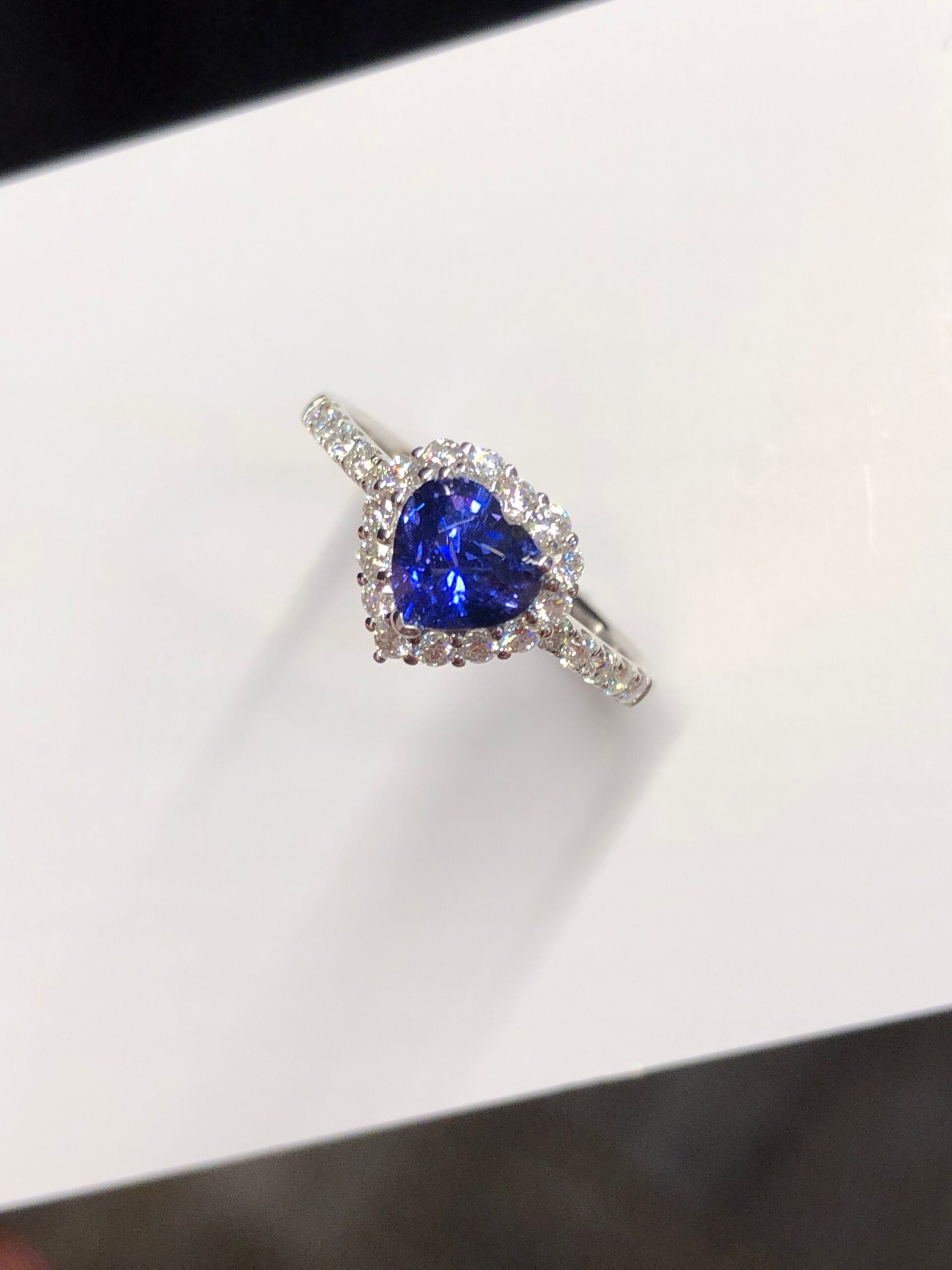 Unheated Royal Blue Sapphire Ring