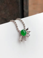 Green Jade Cabochon Pendant