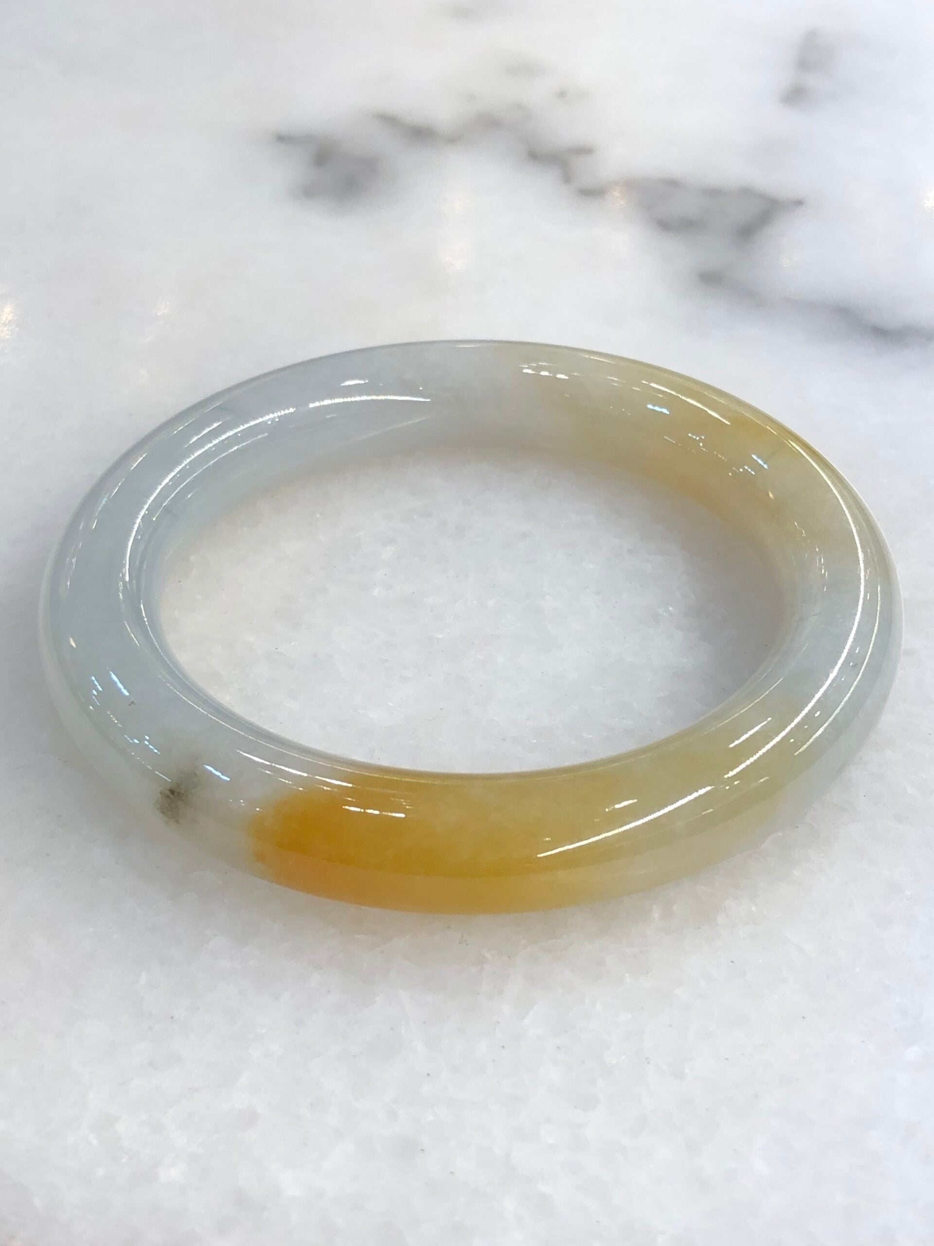 Honey Yellow Jade Bangle