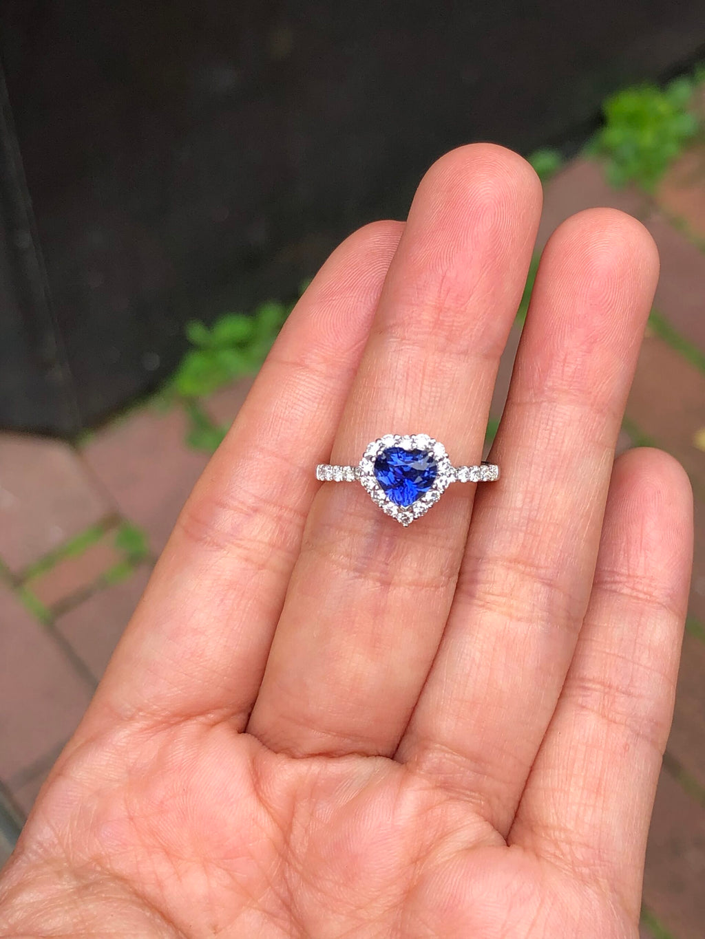 Unheated Royal Blue Sapphire Ring