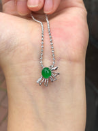 Green Jade Cabochon Pendant
