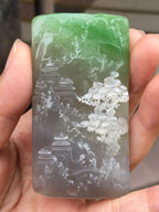 Nephrite Jade Scenery Pendant