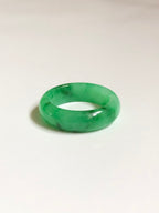 Green Jade Hololith Ring