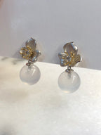 Icy Jade Balls Earrings