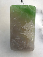 Nephrite Jade Scenery Pendant
