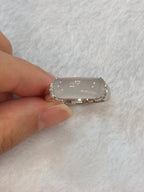 Icy Jade Saddle Ring