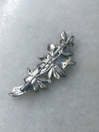 Icy Green Jade Flower Brooch/ Pendant