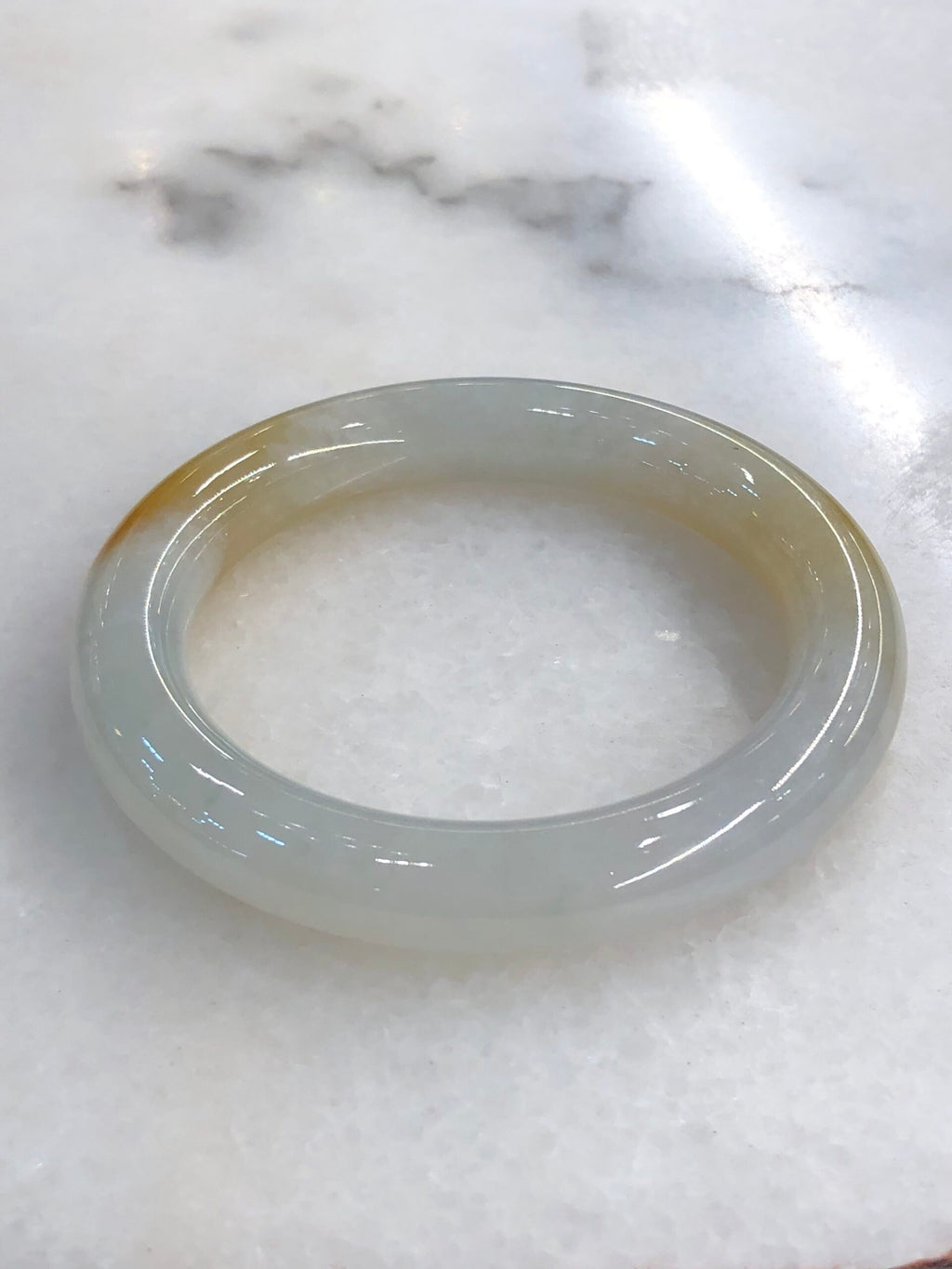 Honey Yellow Jade Bangle