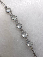 Icy Jade Cabochons Bracelet (Glassy Variety)