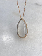 Icy Jade Water Drop Pendant