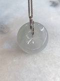 Icy with Green Jade Safety Coin