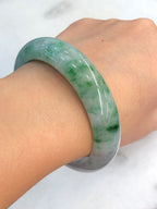 Green with Lavender Jade Bangle