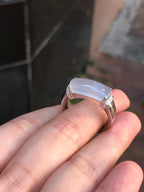 Icy Jade Saddle Ring