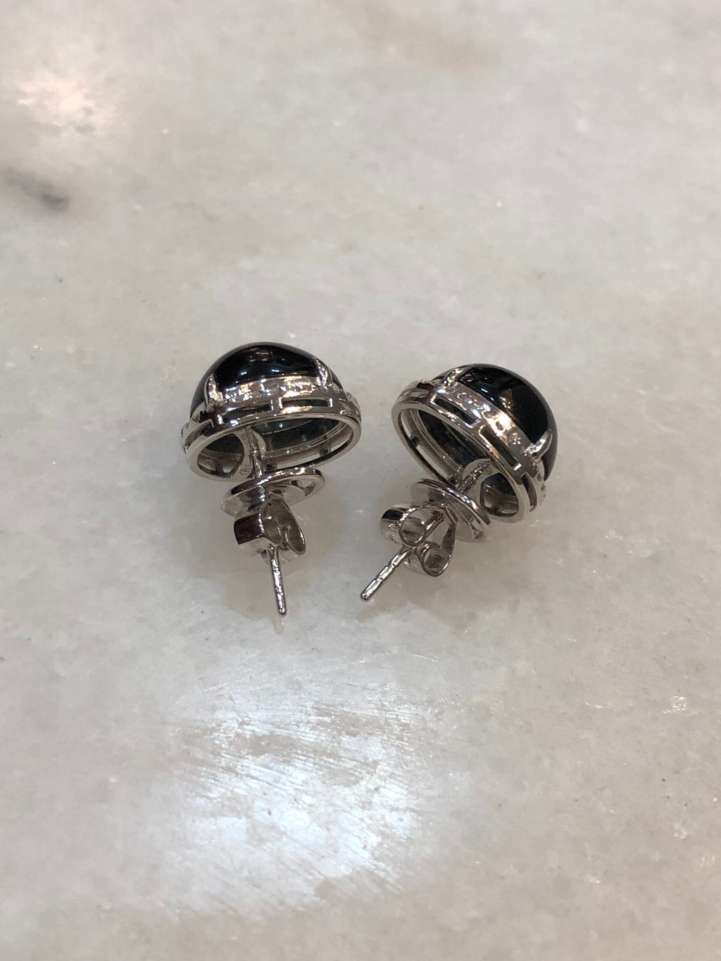 Mo Cui Jade Cabochons Earrings