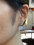 Icy Jade Balls Earrings