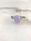 Lavender Jade Cabochon Ring