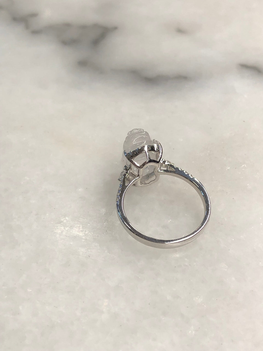 Icy Jade Pixiu Ring