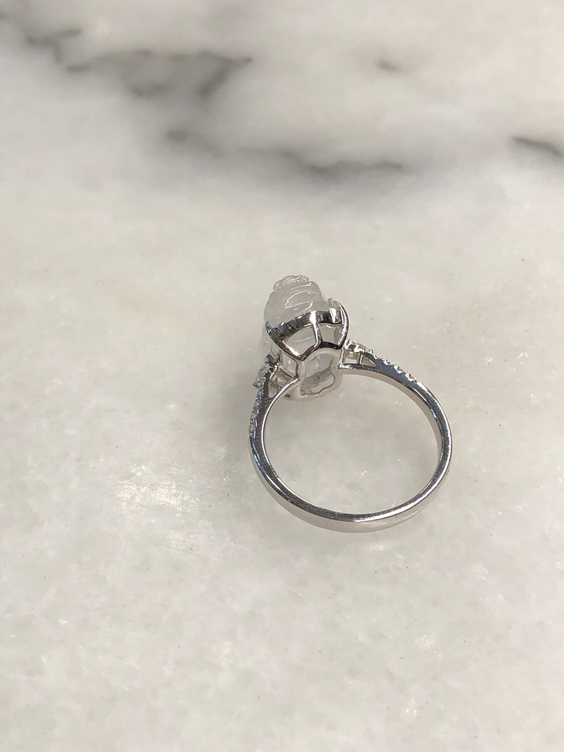 Icy Jade Pixiu Ring