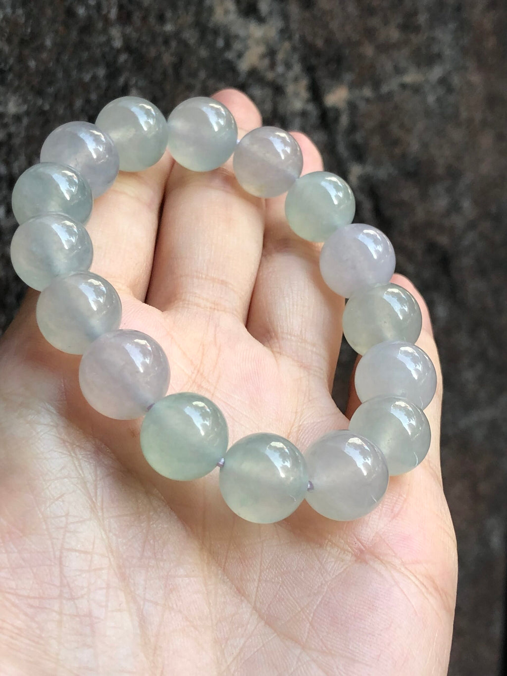 Icy Multi Colours Jade Beads Necklace and Bracelet