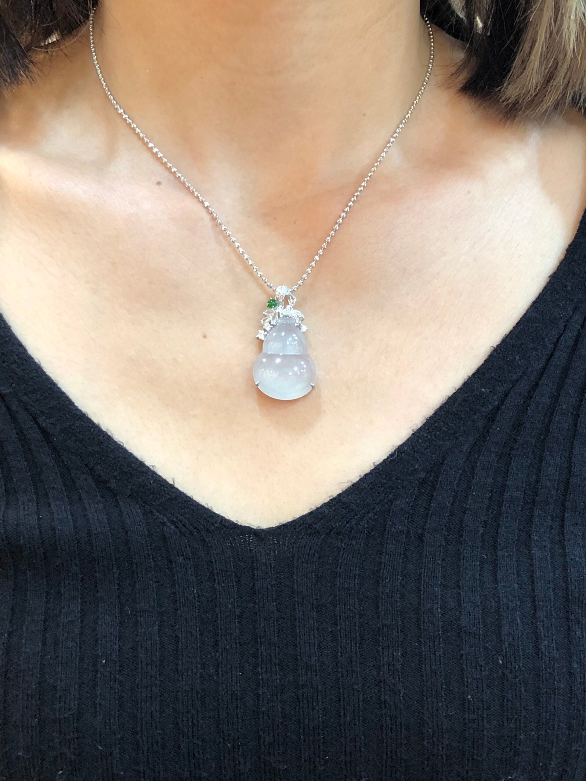 Icy Jade Gourd Pendant