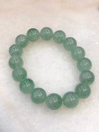 Icy Green Floral Jade Bracelet