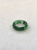 Green Jade Hololith Ring