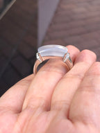 Icy Jade Saddle Ring