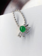 Green Jade Cabochon Pendant