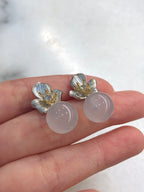 Icy Jade Balls Earrings