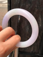 Lavender-Green Jadeite Bangle