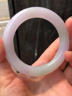 Lavender-Green Jadeite Bangle