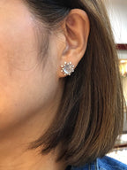 Icy Jade Cabochons Earrings (Glassy Variety)