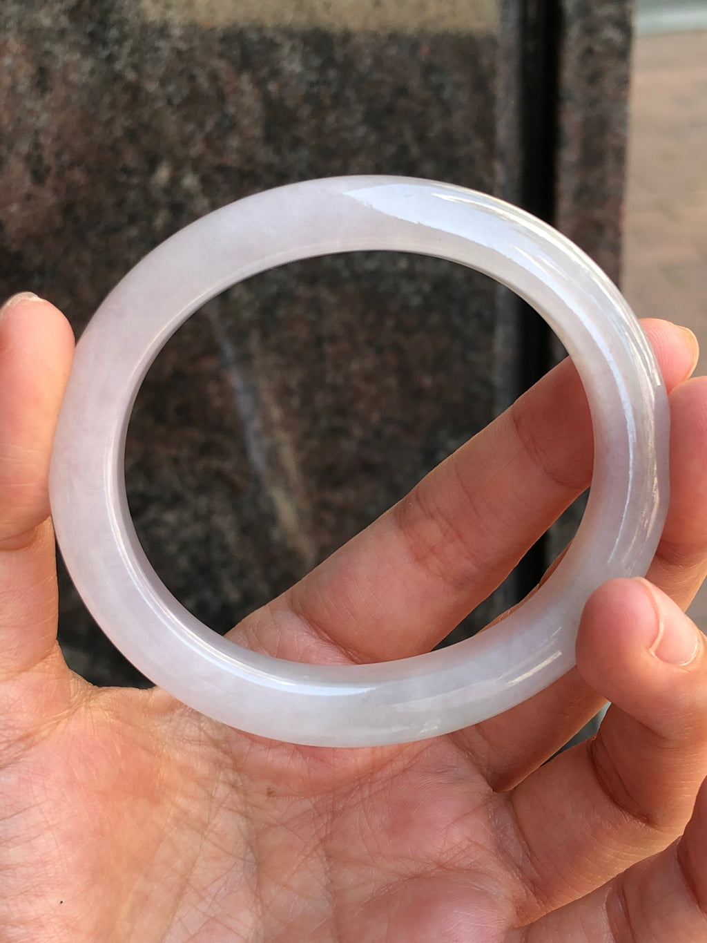 Natural Type A Icy Lavender Jadeite Bangle ClassicJade
