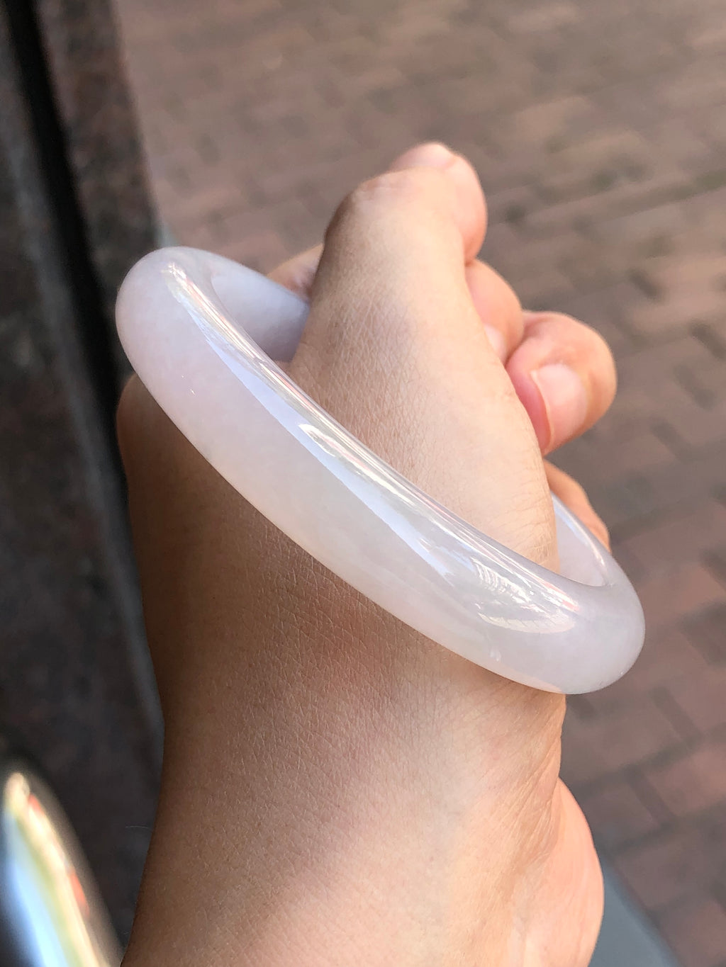 Natural Type A Icy Lavender Jadeite Bangle ClassicJade