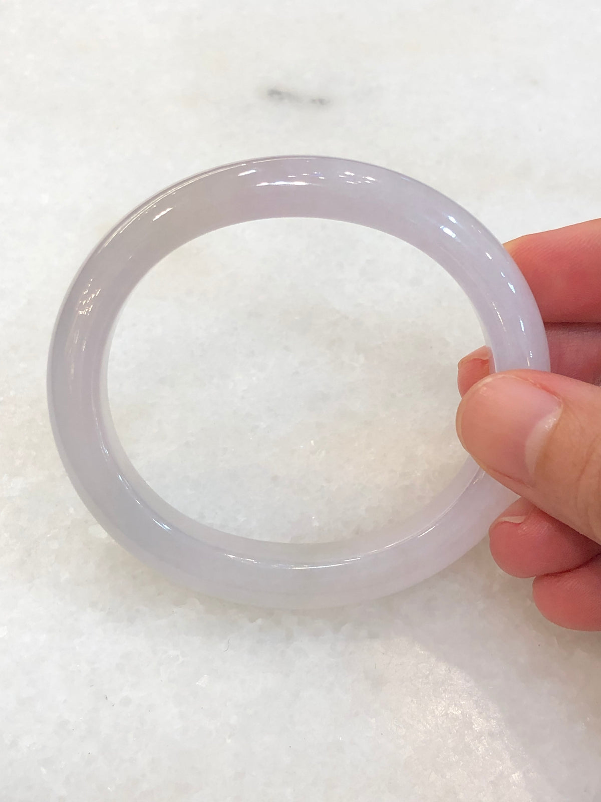 Natural Type A Icy Lavender Jadeite Bangle ClassicJade
