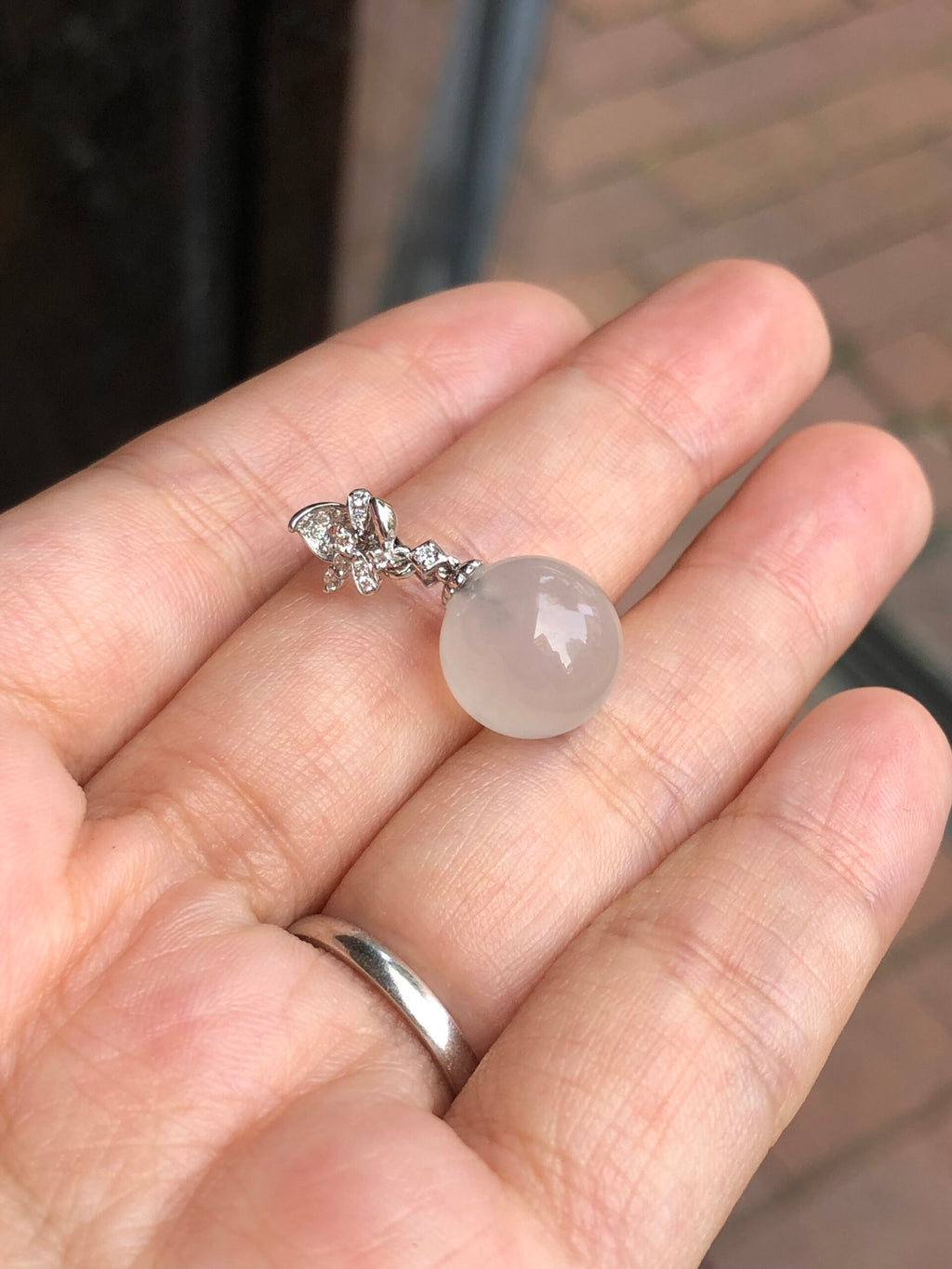 Icy Jade Ball Pendant
