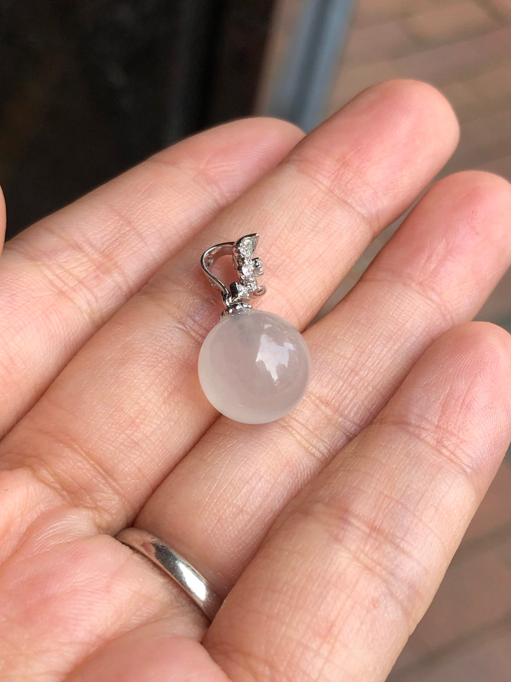 Icy Jade Ball Pendant