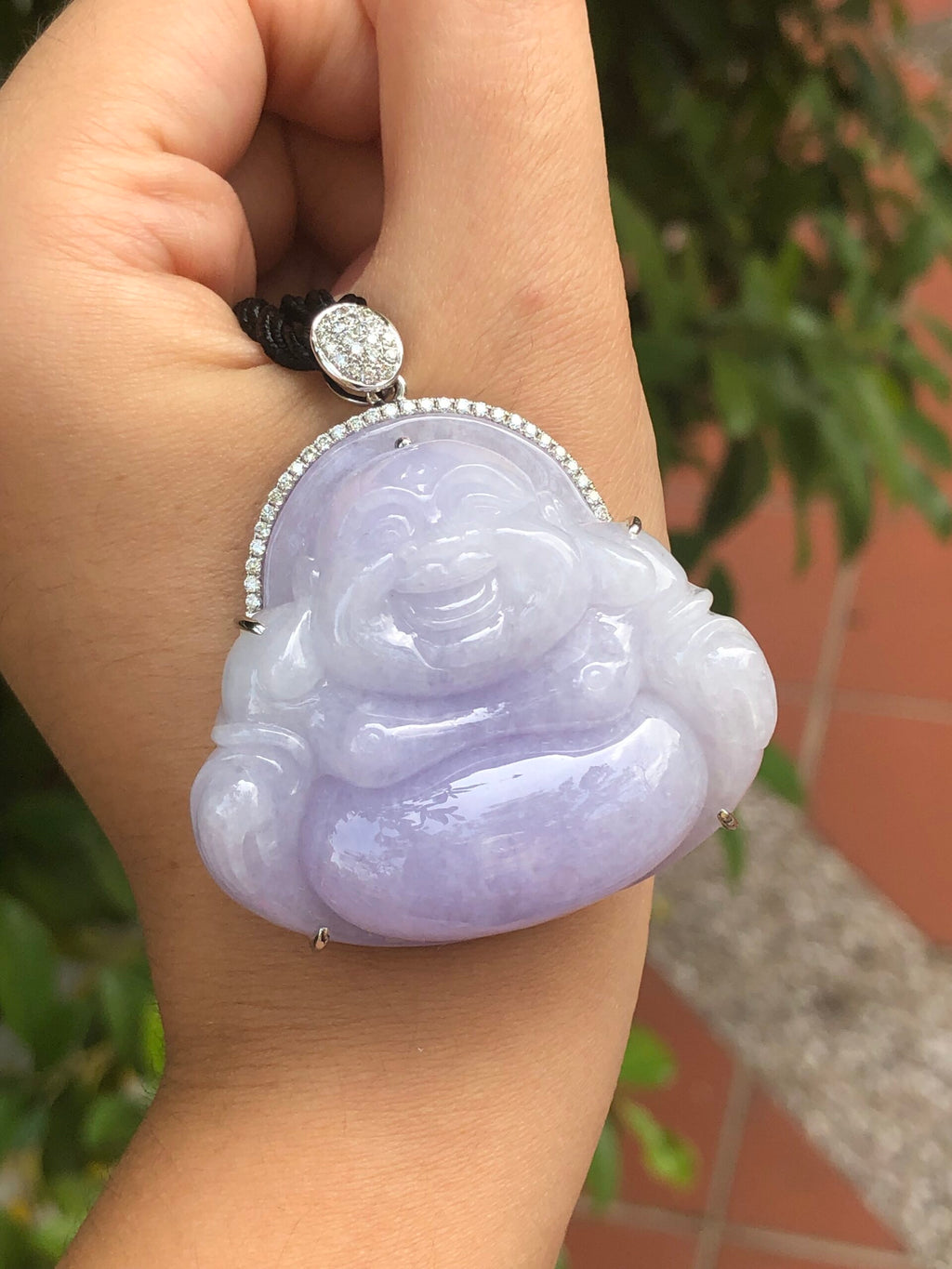 Lavender Jade Buddha