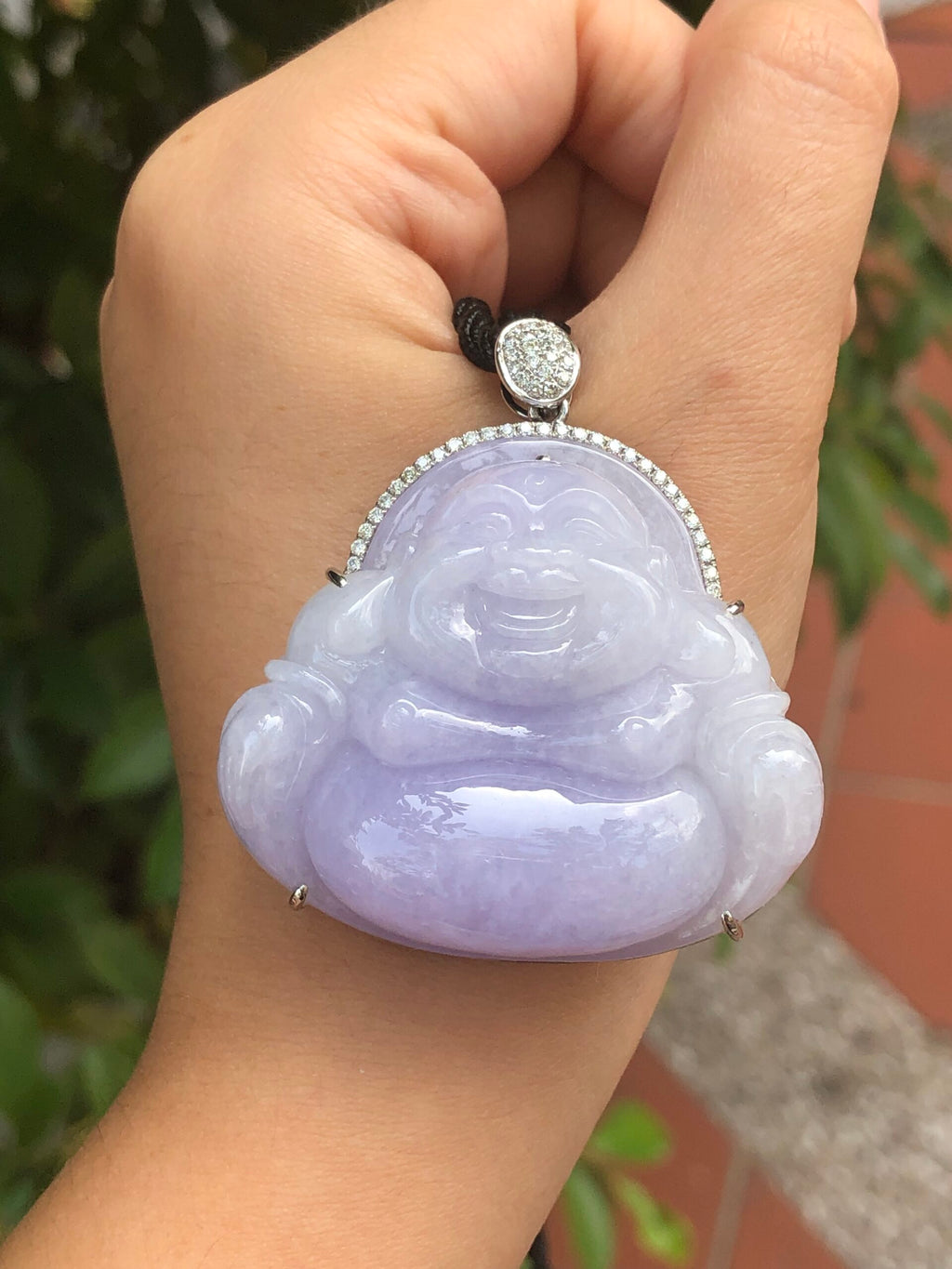 Lavender Jade Buddha